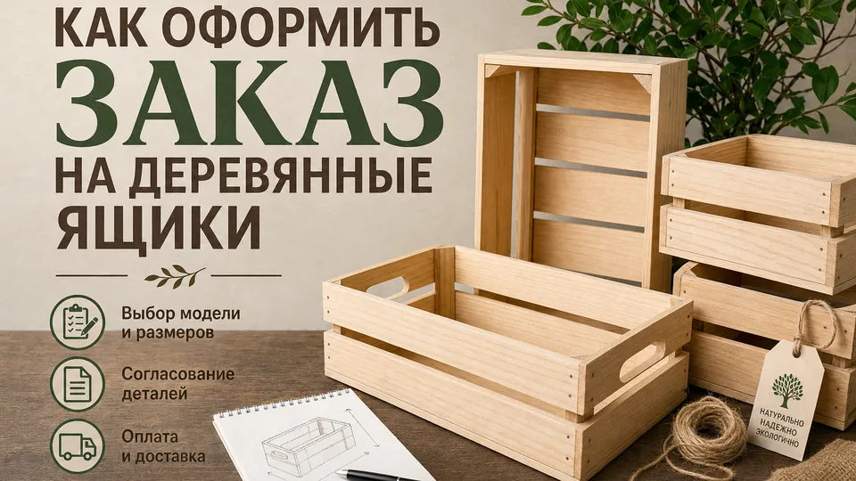 Как оформить заказ на деревянные ящики: пошаговый чек-лист для B2B